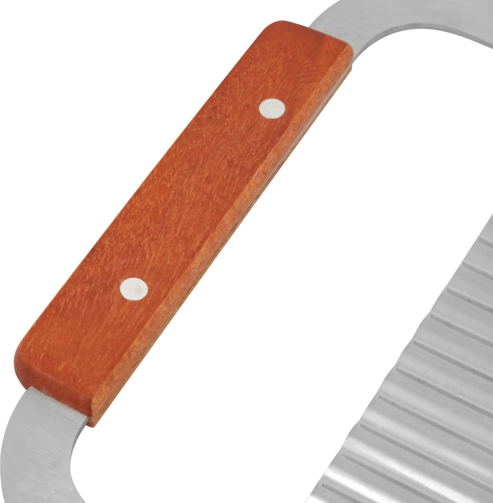 Wezone Ahşap Saplı Paslanmaz Çelik Dalga Kenar Sabun, Sebze, Mum Kesici - Dayanıklı Ve Kolay Kullanım Diğer
