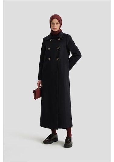 Armine Kruvaze Manto 24k8100 Lacivert Lacivert