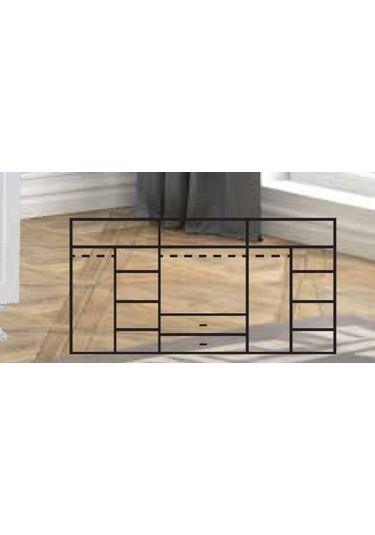 Kdl Asil 6 Kapılı 2 Çekmeceli Dolap