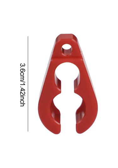 Suntek Uzun Hortum Klipsi Tutucu Hafif Şnorkelli Kırmızı