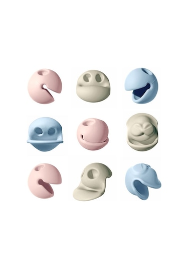 Moluk Mox 3 Set - Pastel Ice Blue, Baby Pink, Beige