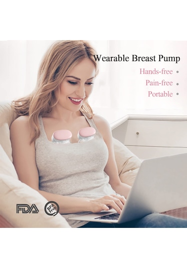 Eller Serbest Ve Ağrısız Taşınabilir Elektrikli Göğüs Pompası