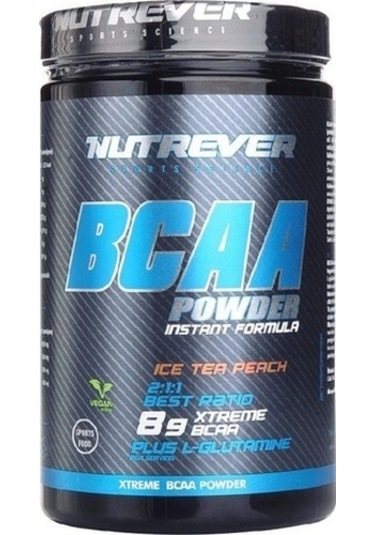 Nutrever Bcaa Powder 500 Gr Şeftali Aroma Vegan Şekersiz Bcaa