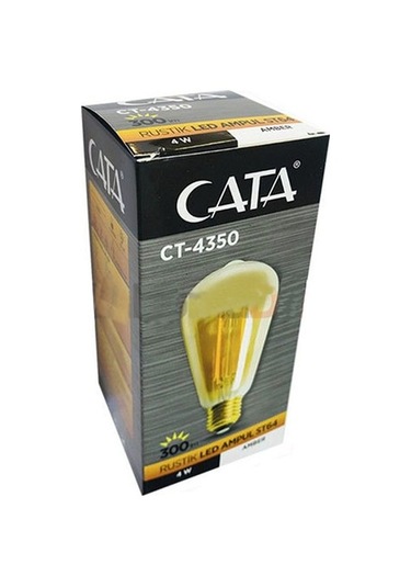 Cata 6w E27 2700k Amber Renk Rustik Led Ampul Ct-4350