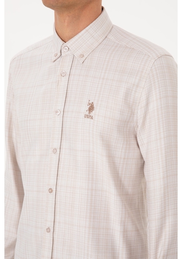 U.s. Polo Assn. Erkek Gömlek Desenli 50316640-vr256 İnci