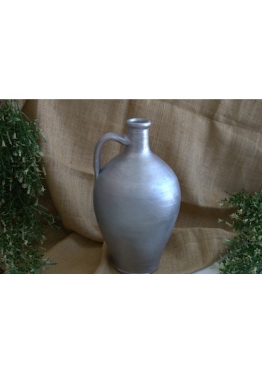 Çömlek Vazo 40 Cm Toprak Vazo Dekoratif Vazo Saksı