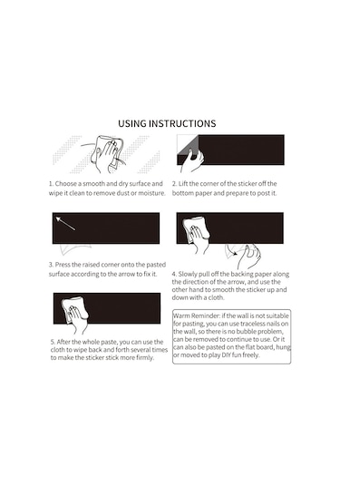 Symbee "taşınabilir Manyetik Yazı Tahtası Çıkartması - 45x200cm Vinil Yüzey, Kolay Yapışan Ve Kesilebilir" Siyah