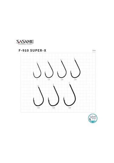 Sasame F-910 Super-x Halkalı İğne 1 8ad Siyah