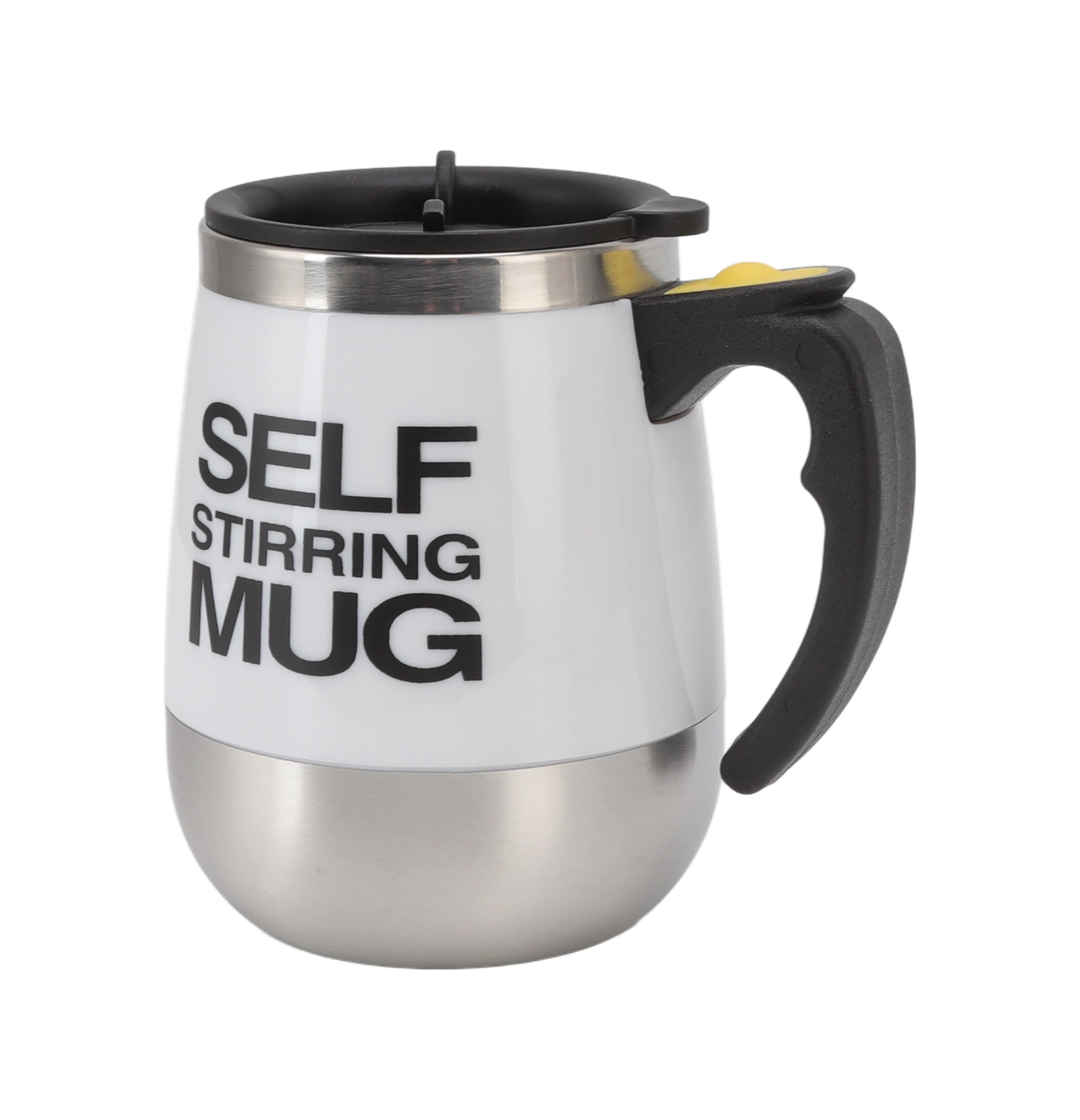 Kangvka Otomatik Karıştırıcı Paslanmaz Çelik Fincan - 400ml, Sessiz Teknoloji, Kahve/çay/protein İçin, Ev/ofis/seyahat Uygun, Pil Dahil Değil Beyaz Beyaz