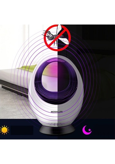 Pazly Usb Sinek Yakalama Lambası - Zehirsiz Uv Işık, Sessiz Taşınabilir, 8,86x6,30x4,57 Cm, Beyaz