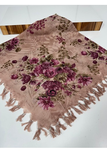 Sökme Boncuklu Pamuk Yazma - 05651 Pudra