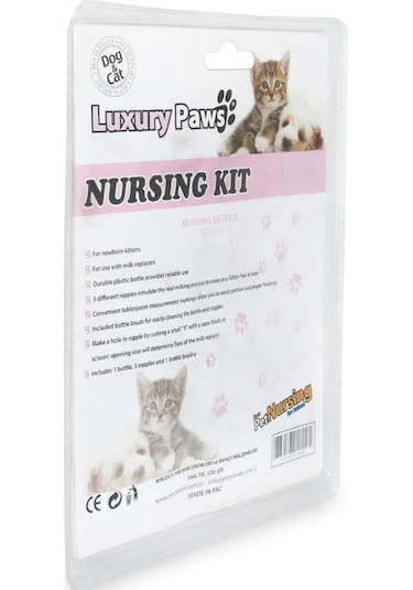 Luxury Paws Yavru Evcil Hayvan Biberon Seti 50 ML