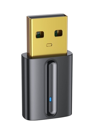 Bluetooth 5.0 Usb Adaptörü: Mikrofonlu, Kablosuz Ses Aktarımı, 10m Menzil, Tv Ve Pc Uyumlu, Siyah