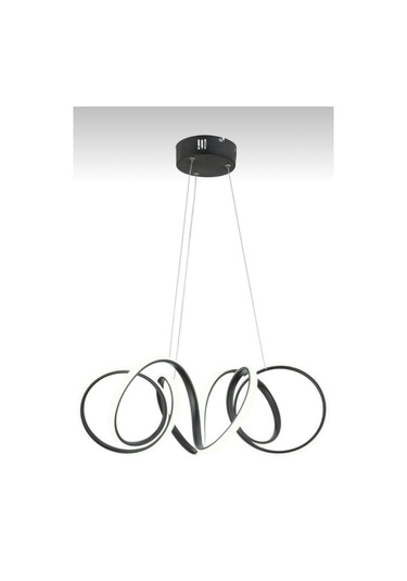 Sarkıt Modern Led Avize Siyah Kasa Beyaz Işık Siyah