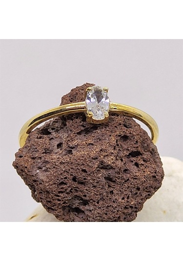 0.50Ct Oval Sade Minimal Pırlanta(Signty Taşlı)14 Ayar Altın Tekt 552950120