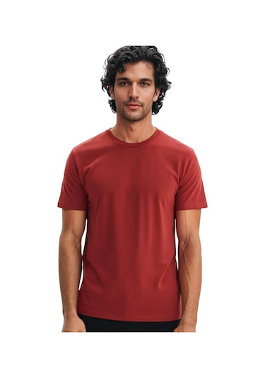 Ar-ma Erkek Bisiklet Yaka Tişört Regular Fit Pamuk Süprem Basic Baskısız Y31344408002 Koyu Tuğla-kt1 Kahverengi 2XL Ar-ma Erkek Bisiklet Yaka Tişört Regular Fit Pamuk Süprem Basic Baskısız Y31344408002 Koyu Tuğla-kt1 Kahverengi 2XL
