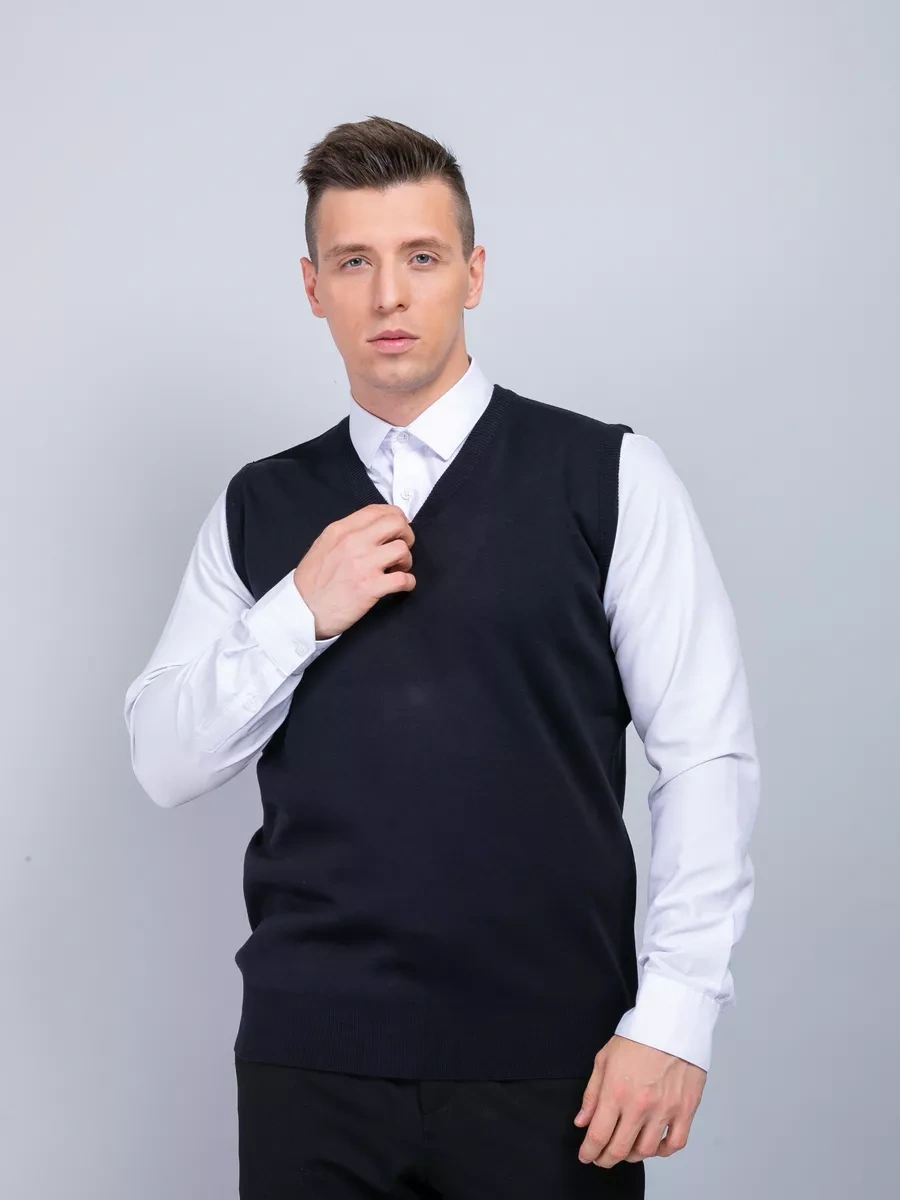 Pralkin İ Ko Erkek Klasik Yelek 10754112 Mavi