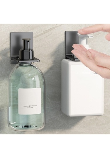 Dancemonkey Cbtx Duş Jeli Şişe Asılı Tutucu - Banyo Tuvalet Braketsiz Şampuan Askısı Raf Organizatör Çok Renkli