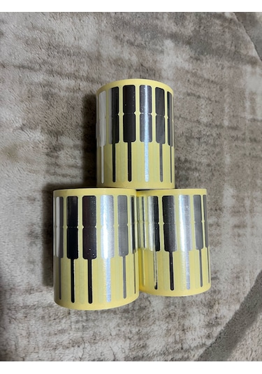 Kuyumcu Etiketi Kuşe Metalize Etiket 72mm X 10mm