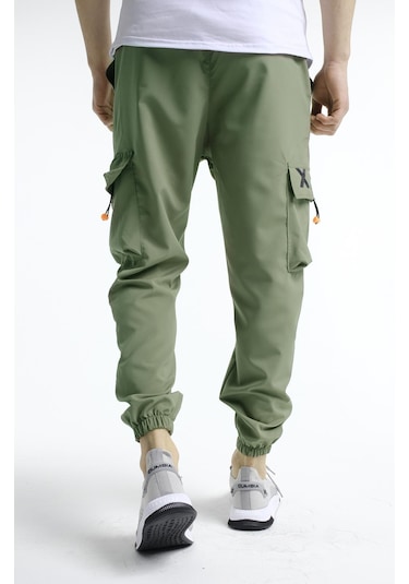 Oksit Destry Slim Fit Kort Paraşüt Kargo Cepli Erkek Eşofman Alt 001