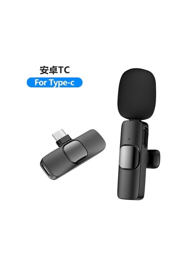 2.4g Kablosuz Mikrofon - Gürültü Önleyici, Type-c Bağlantılı, Şarj Desteği 1 Alıcılı