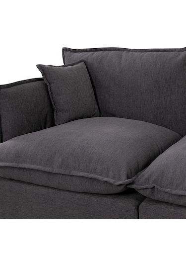 Lavinia Giydirilebilir Kılıflı L Köşe Koltuk Antrasit