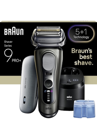 Braun Series 9 Pro+ Elektrikli Tıraş Makinesi, Islak Ve Kuru, Smartcare Merkezi, 9675cc 1 Saat