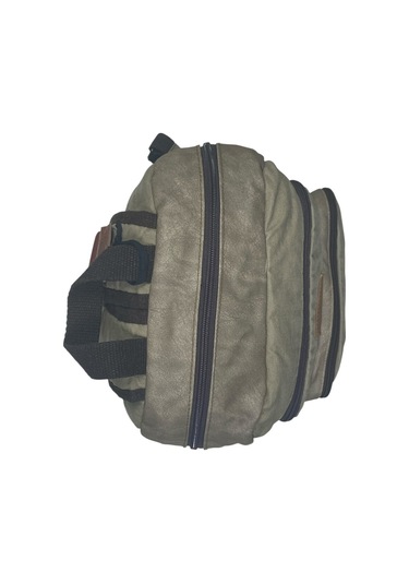 Kaliteli Siyah Vintage Salaş Baskılı Disayn Günlük Gezi Okul Sırt Çantası Revilla Bag 28x38cm Bej - Beyaz