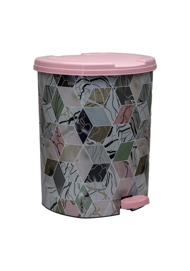 3 No Desenli Pedallı Çöp Kovası -asd188 Diğer