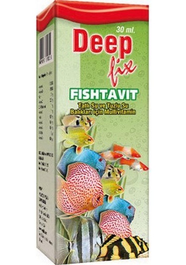 Deep Fix Fishtavit Akvaryum Balıkları için Vitamin Solüsyonu 30 M