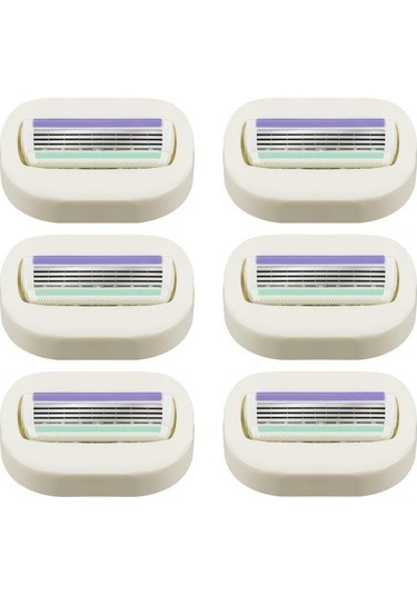 Wilkinson Sword Intuition Sensitive Care Kendinden Sabunlu Kadın Tıraş Bıçağı Kartuşu 4 Bıçaklı 6 Yedek Kartuş