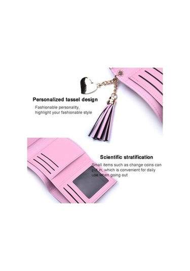 Trendooze Linjinxu Kadın Cüzdanı Püsküllü Üçlü Timsah Desenli Kartlık Yılanlı Siyah Para Kesesi Diğer