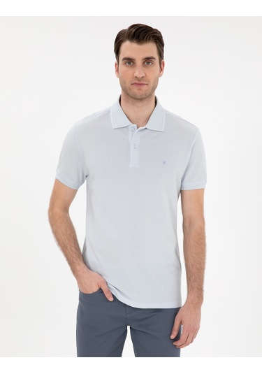 Pierre Cardin Erkek Buz Mavisi Tişört Basic 50306448-vr095 Buz Mavisi