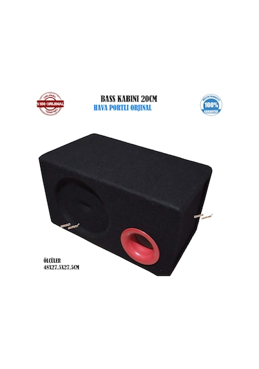 20 CM Bass Subwoofer Boş Kabini Hava Portlu