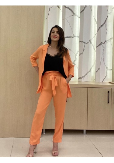 Blazer Viskon Ceket Turuncu - 36 Turuncu