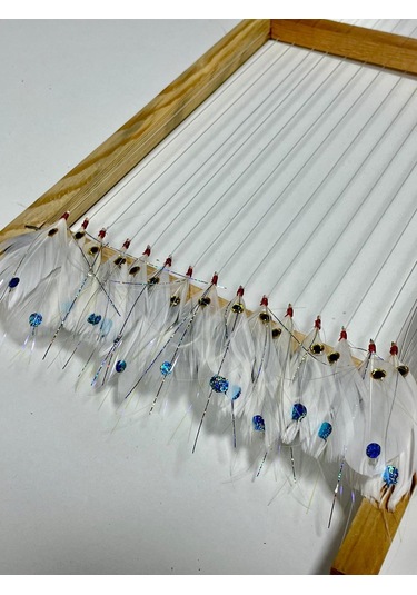 Palamut Çaparisi - Beyaz Tüy Mavi Hologran