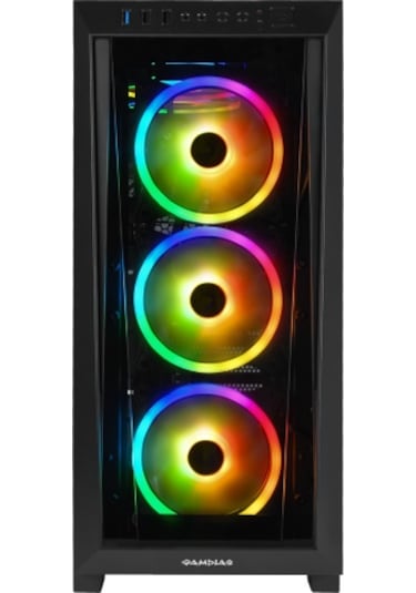 GAMDIAS TALOS M1 Elite, 850W, Tempered Glass, ARGB, 80+ Bronze, Gaming Kasa