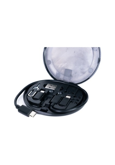 6'sı 1 Arada Kablo Seti Siyah 60w , Taşınabilir Çoklu Bağlantı Kiti Sıyah