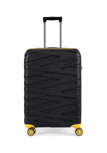 Ççs Nc-092 Abs Büyük Boy Valiz Siyah-sarı