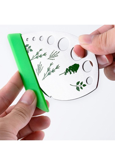 Moveevo "9 Delikli Paslanmaz Çelik Ot Kesici Ve Doğrayıcı - Mutfak Yardımcısı" Diğer