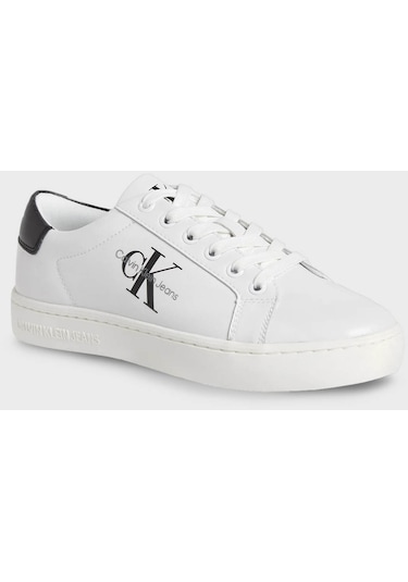 Calvin Klein Bayan Ayakkabı Yw0yw01269 Ybr Beyaz-siyah Beyaz - Siyah