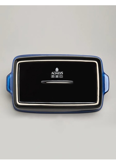 Agness Reactıve Blue 2000 Ml Fırında Pişirme Kabı 451852845 Mavi