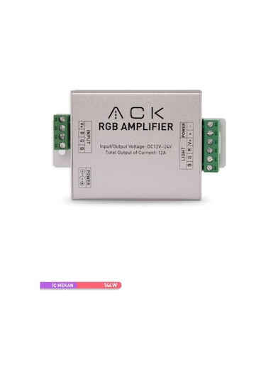 ACK RGB Sinyal Güçlendirici 12V 144W
