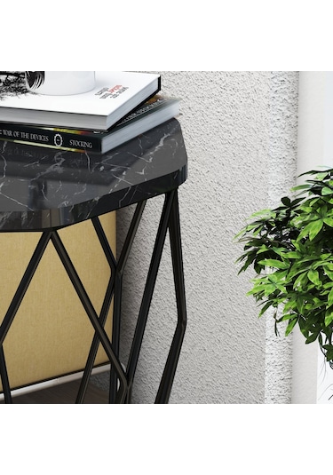 Variant Sofya Metal Ayaklı Yan Sehpa