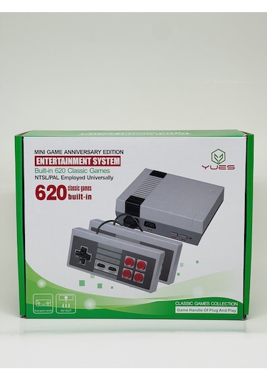 Yues Retro Mini 620 Oyunlu Nostalji Oyun Konsolu