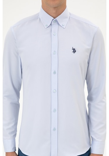 U.s. Polo Assn. Erkek Açık Mavi Gömlek Basic 50316723-vr003 Acık Mavı