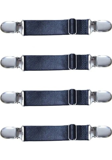 Stil A-ayarlanabilir Klip Kaymaz Çarşaf Tutucular Kemer Siyah Çarşaf Tutucu Kauçuk Gergi Klip Kemer Kanepe Masa Örtüsü