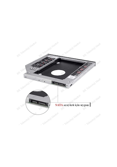 12.7Mm Sata 3.0 2.5 İnch Notebook Hdd Ssd Caddy Kızak Kutu