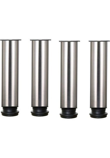 Mufunye Ayarlanabilir Ayak 200mm Yükseklik Kalınlaştırmak Dolap Ayakları Masa Ayakları Mobilya Ayakları, Fırçalanmış Paslanmaz Çelik, Ayarlanabilir Yükseklik 0-15mm Paslanmaz Çelik Vidalarla Birlikte Gelir