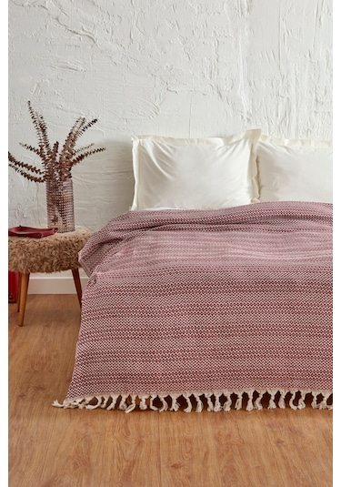 Karaca Home Levi Bordo Çift Kişilik Pike Bordo